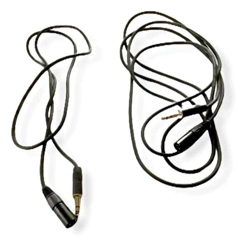 DynaMike Audio Video Microphone Cable Cords XLR Stereo 5 Ft 10 Ft Lot 2 Black